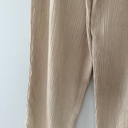 Alfred Dunner Beige Crepe Textured Pants (14)