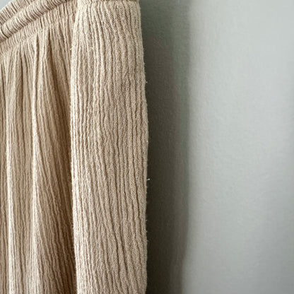 Alfred Dunner Beige Crepe Textured Pants (14)