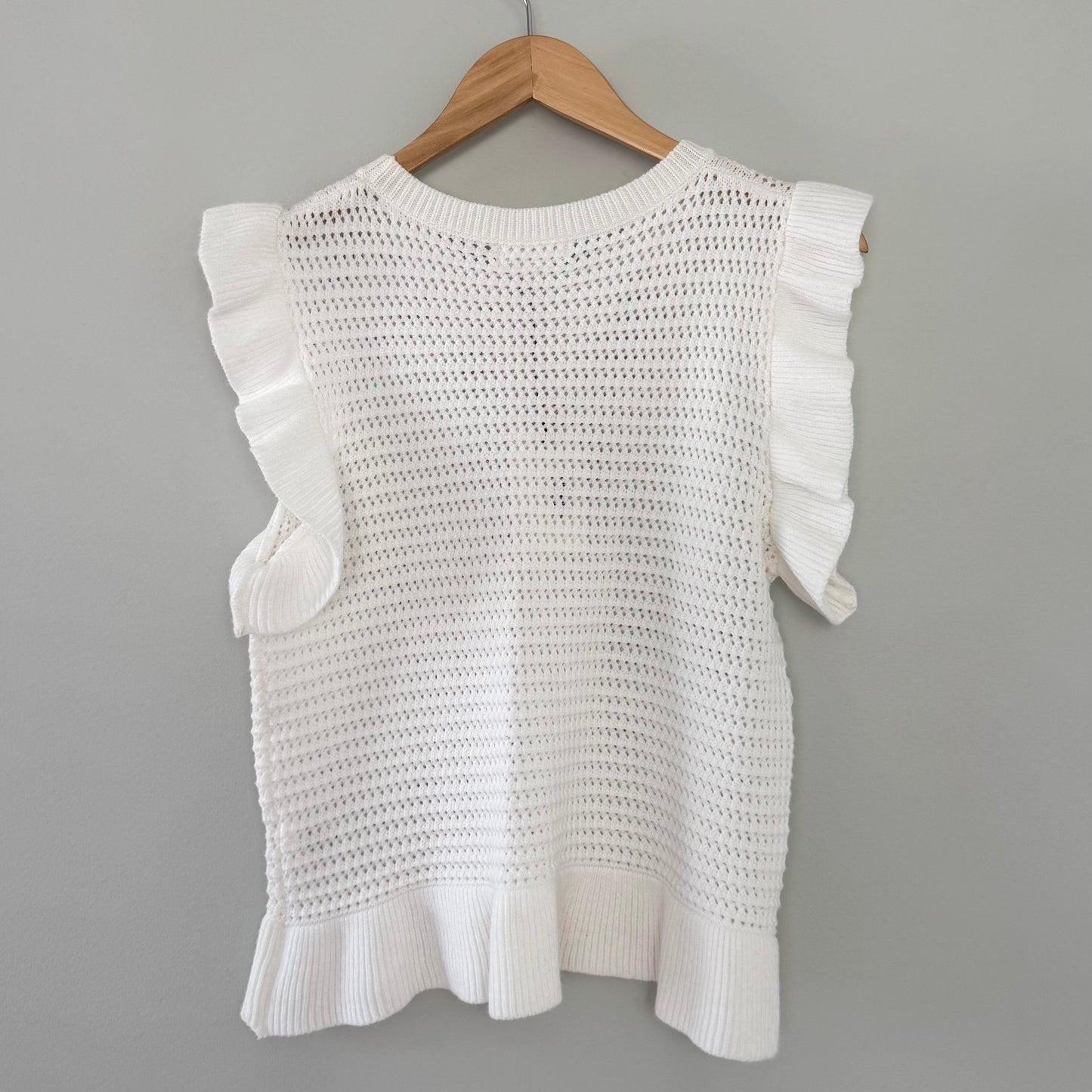 THML White Knit Sweater (S)