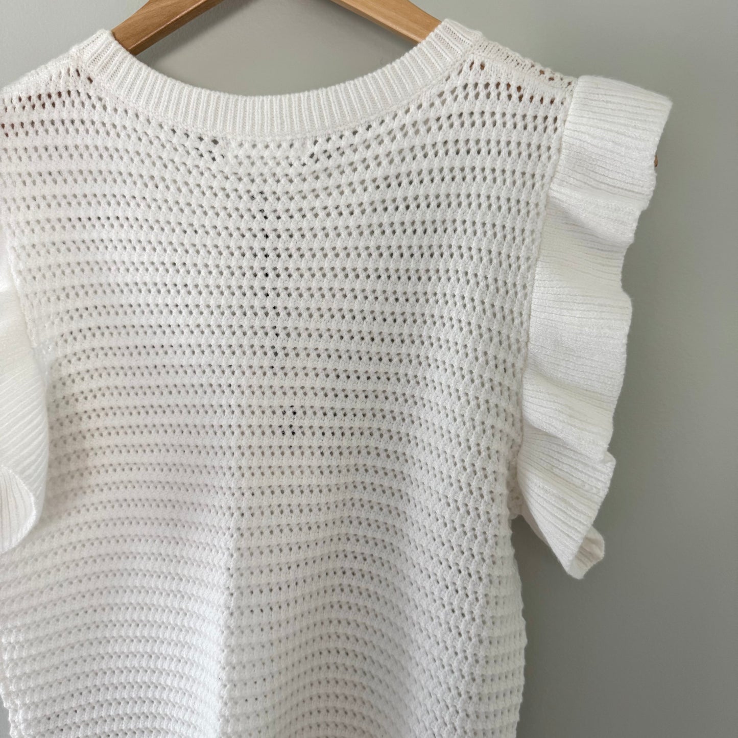 THML White Knit Sweater (S)