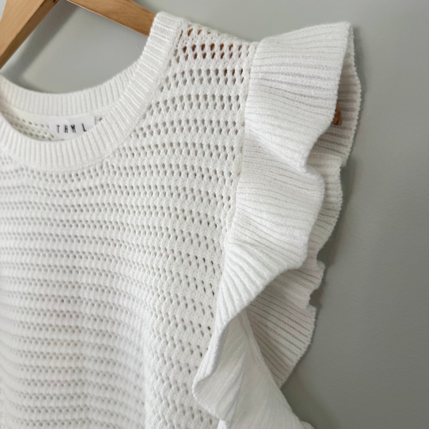 THML White Knit Sweater (S)