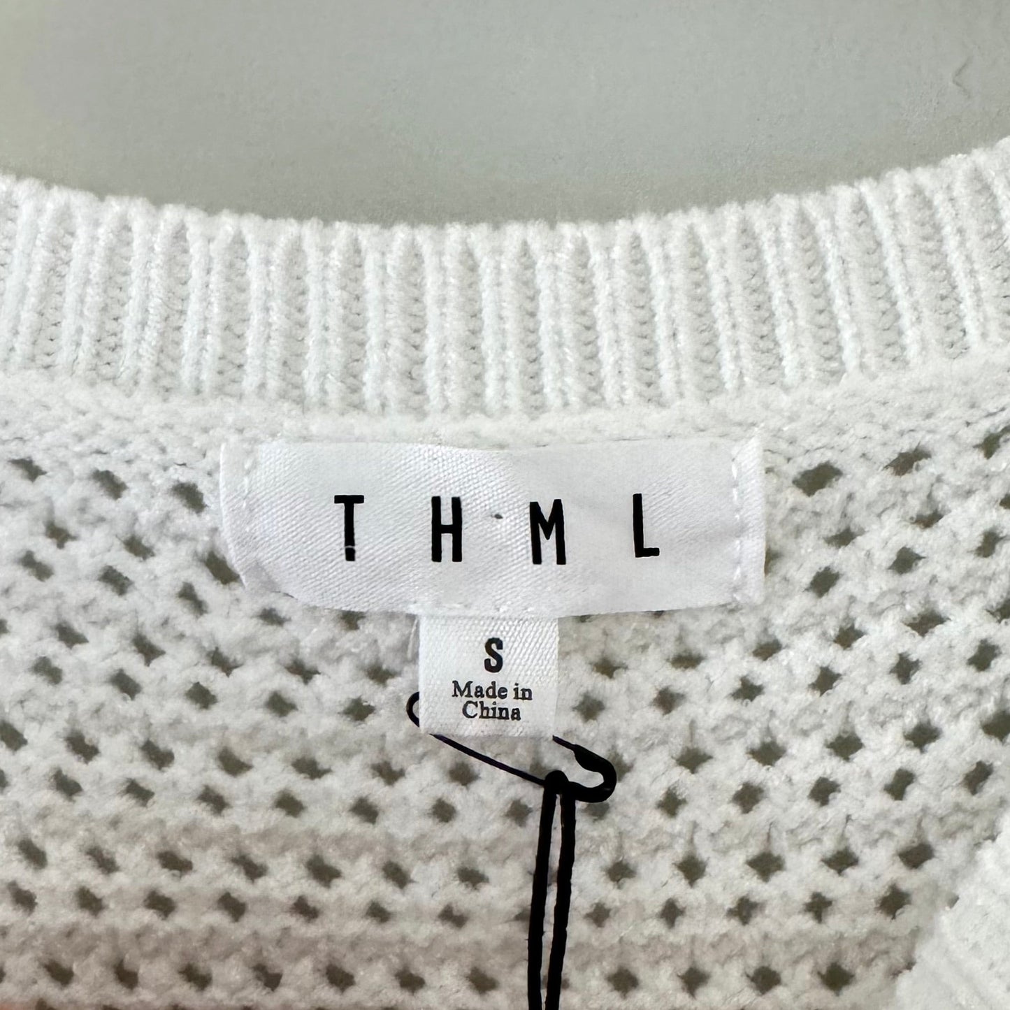 THML White Knit Sweater (S)