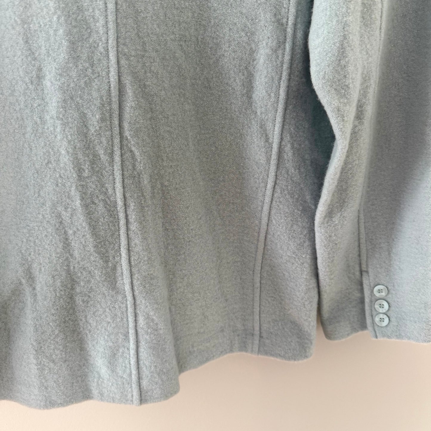 Willi Smith Powder Blue Button Front Sweater Jacket (M)