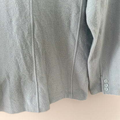 Willi Smith Powder Blue Button Front Sweater Jacket (M)