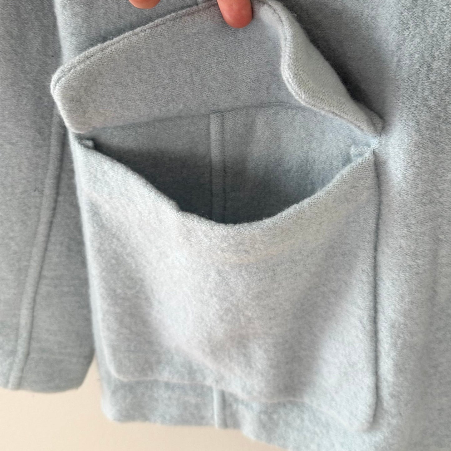 Willi Smith Powder Blue Button Front Sweater Jacket (M)