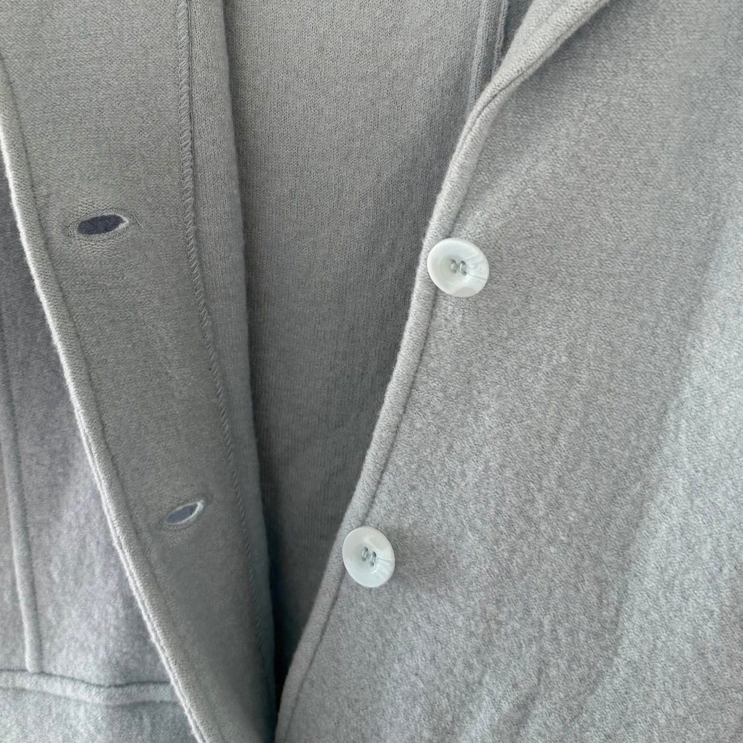 Willi Smith Powder Blue Button Front Sweater Jacket (M)