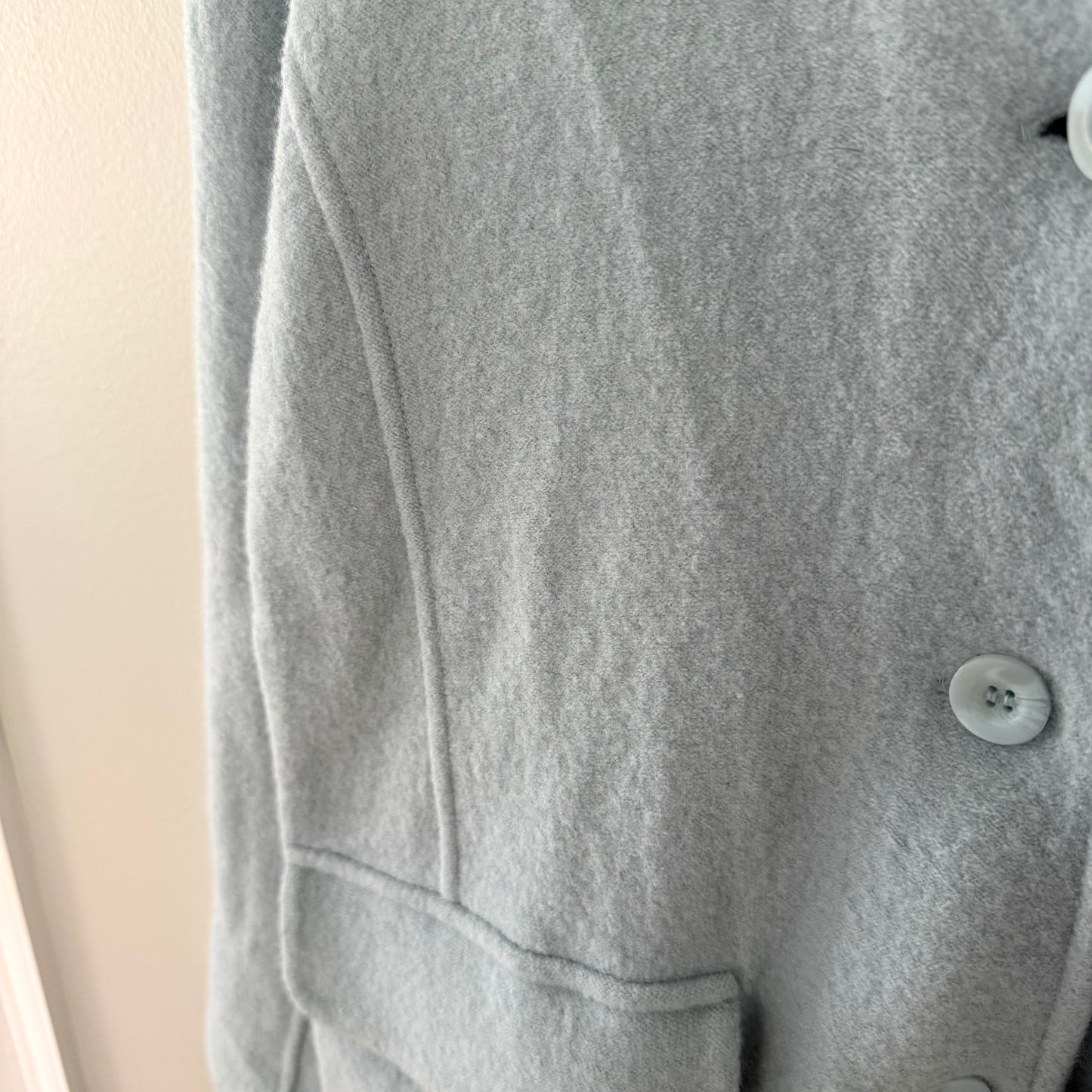 Willi Smith Powder Blue Button Front Sweater Jacket (M)