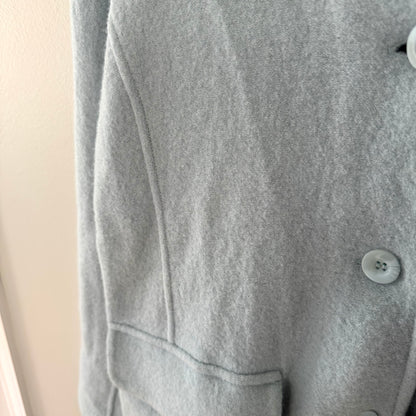 Willi Smith Powder Blue Button Front Sweater Jacket (M)