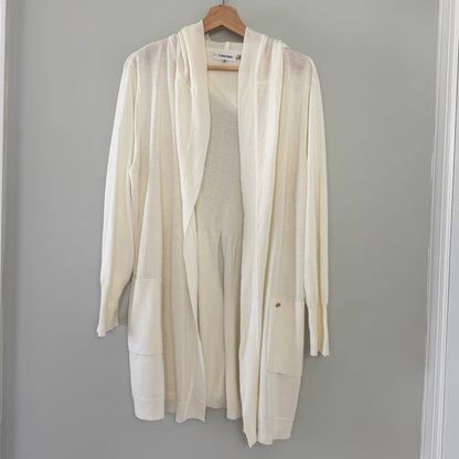 Calvin Klein Off-White Lightweight Cardigan (XL)