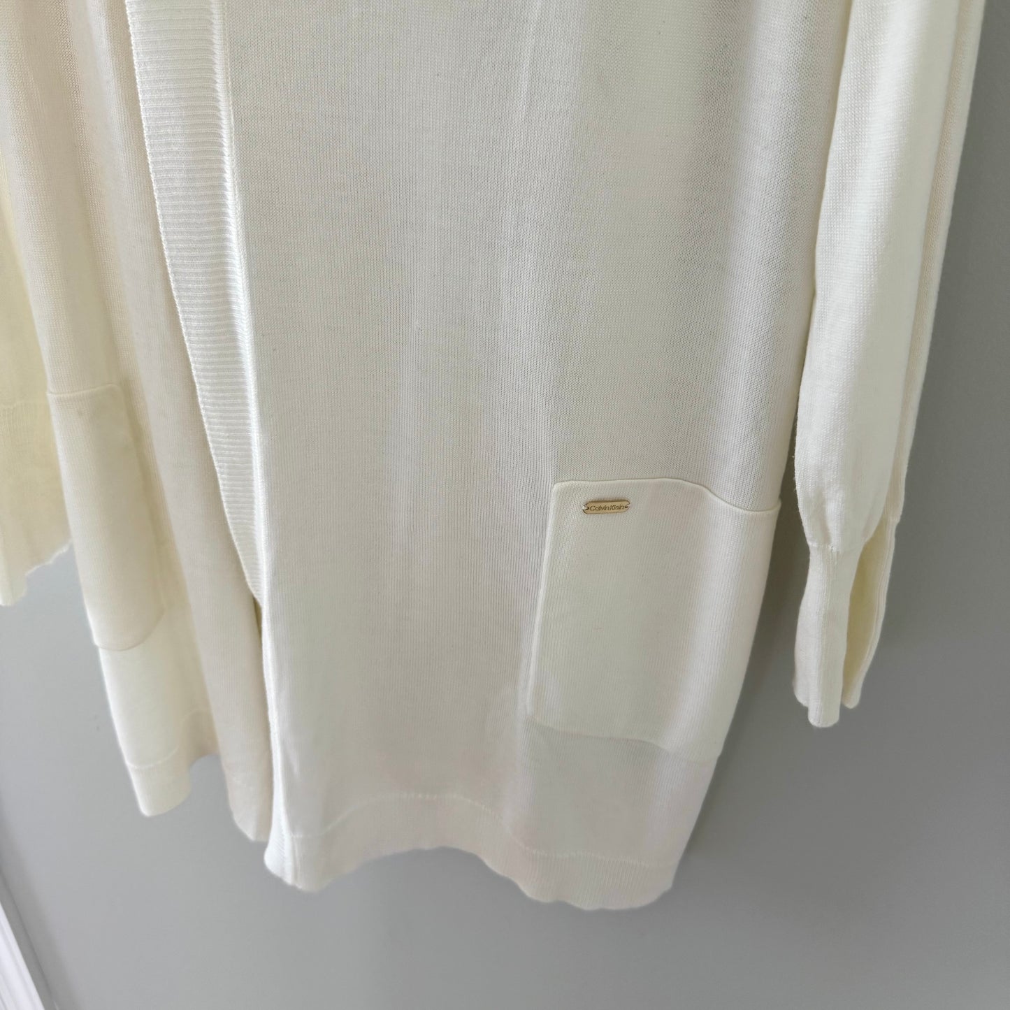 Calvin Klein Off-White Lightweight Cardigan (XL)