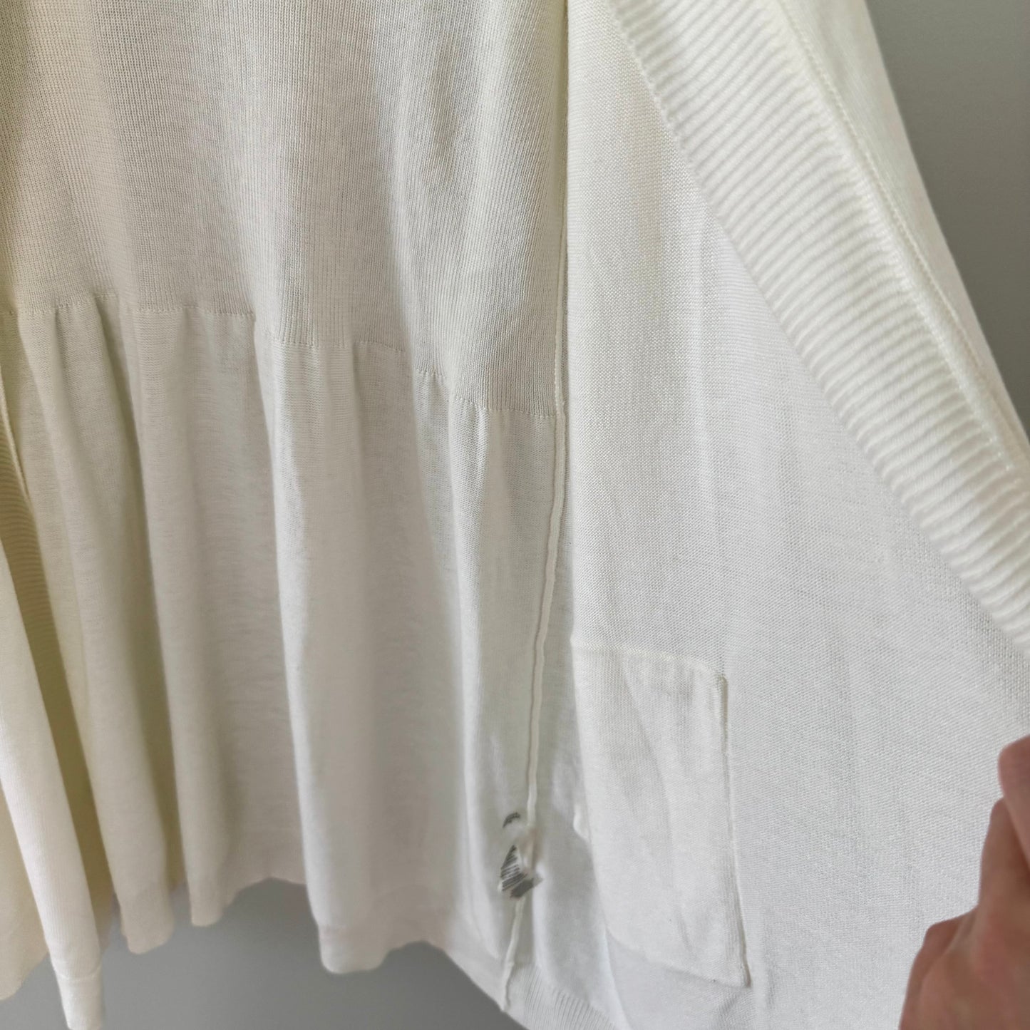 Calvin Klein Off-White Lightweight Cardigan (XL)
