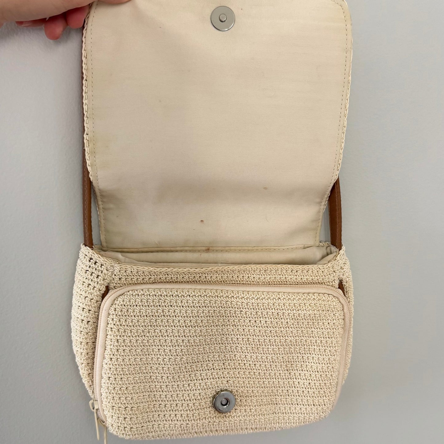 Frankie & Johnnie Woven Crossbody Purse