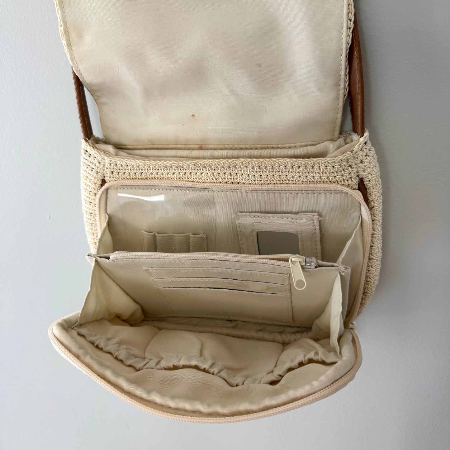 Frankie & Johnnie Woven Crossbody Purse