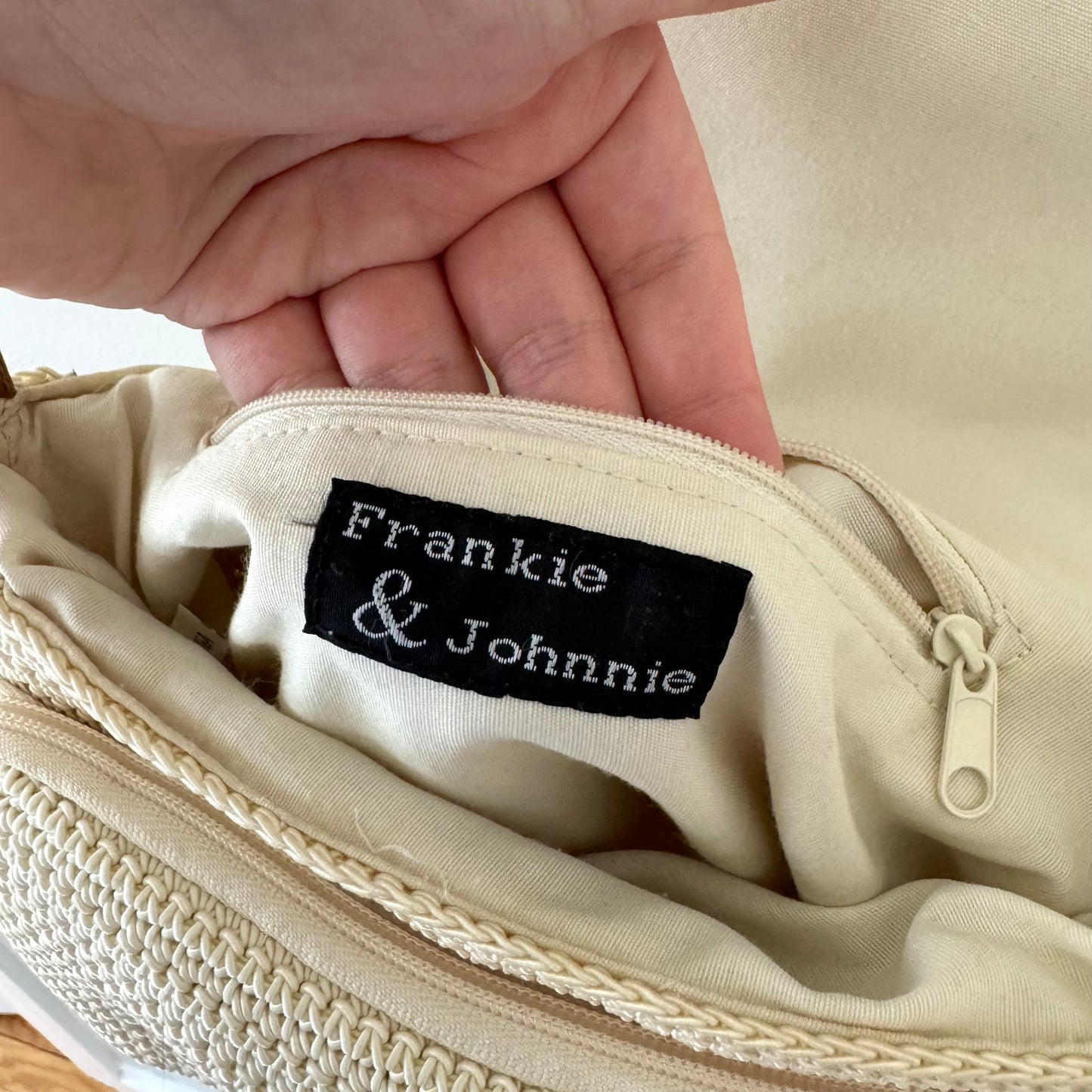 Frankie & Johnnie Woven Crossbody Purse