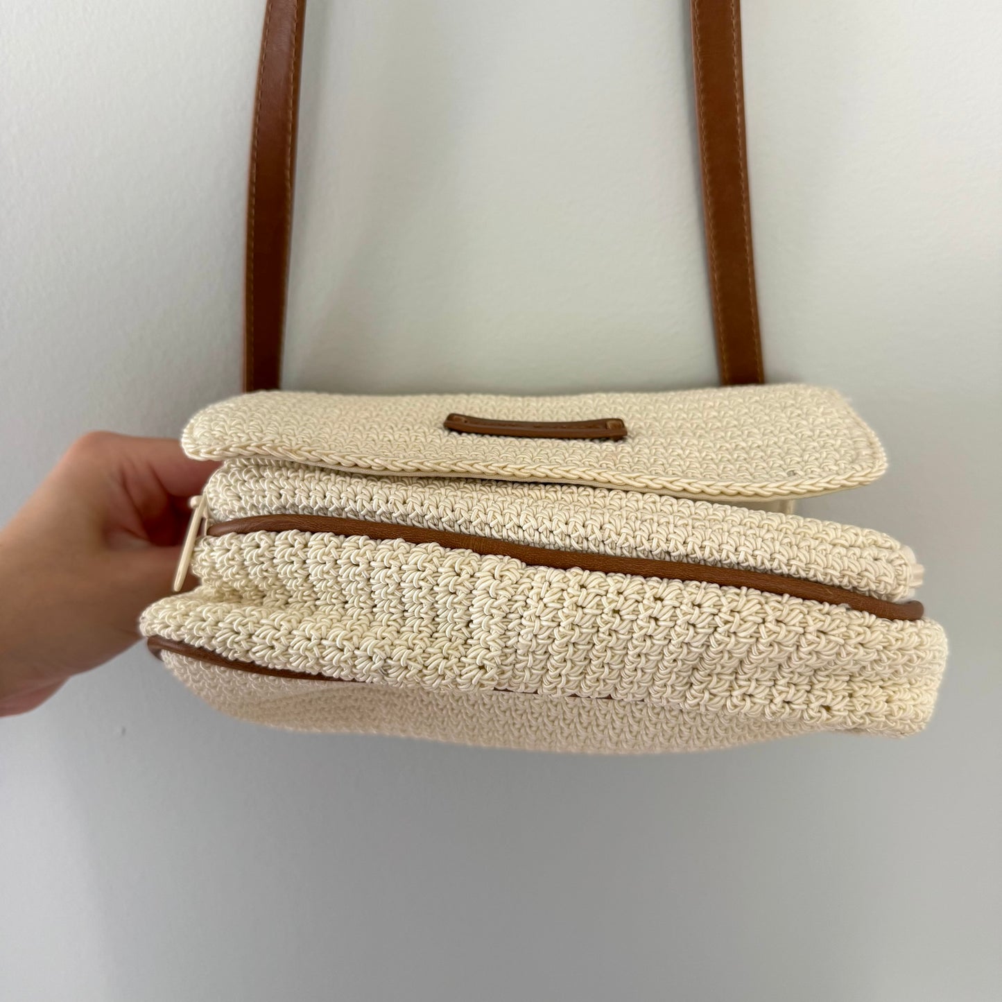 Frankie & Johnnie Woven Crossbody Purse